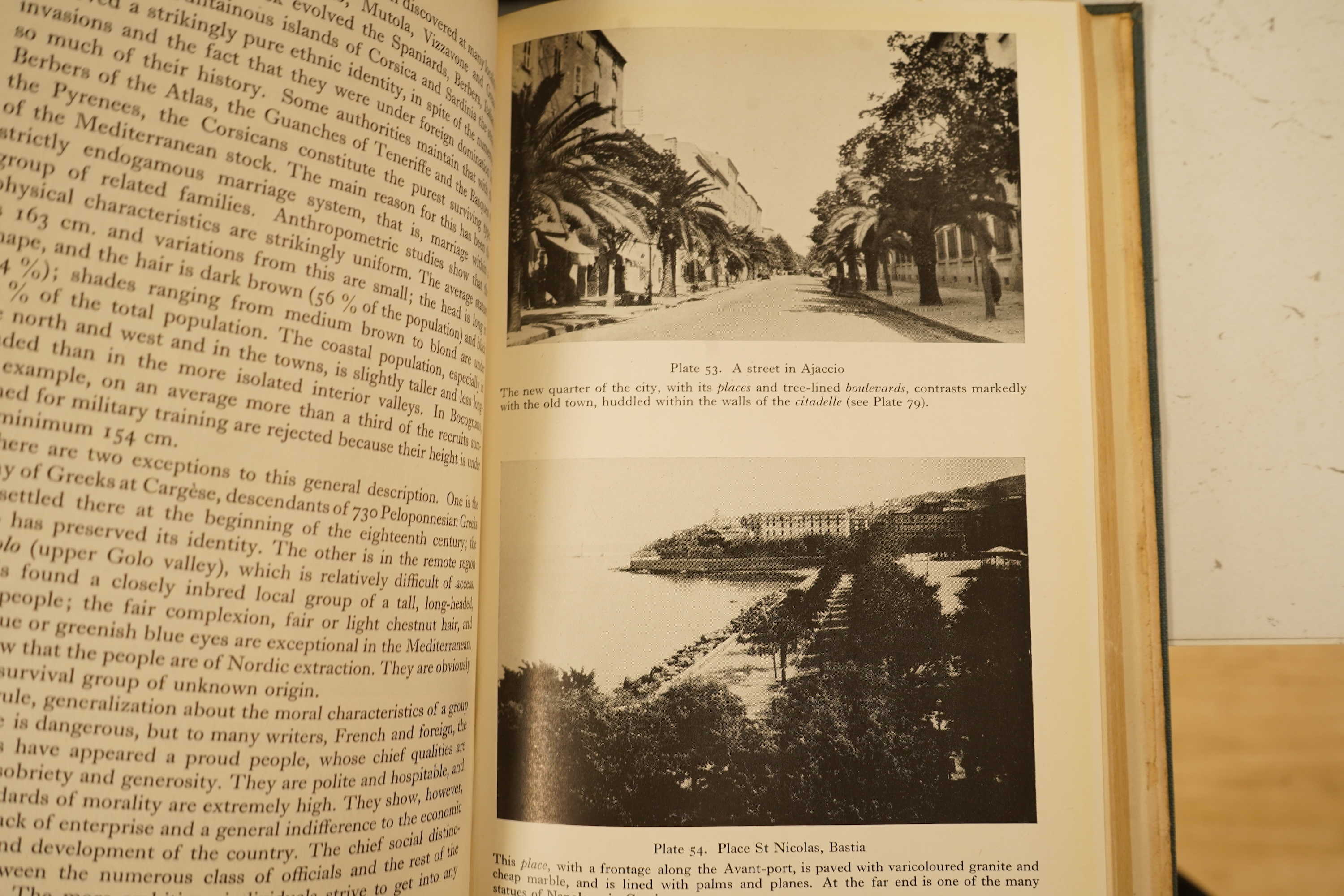 Naval Intelligence Division, Geographical Handbook Series - France. (1 pocket map), 4 vols., 1942; Corsica (1 pocket map), 1942; Dodecanese (?no pocket map produced), 1941; Greece (1 pocket map), 3 vols., 1944-45 (9)